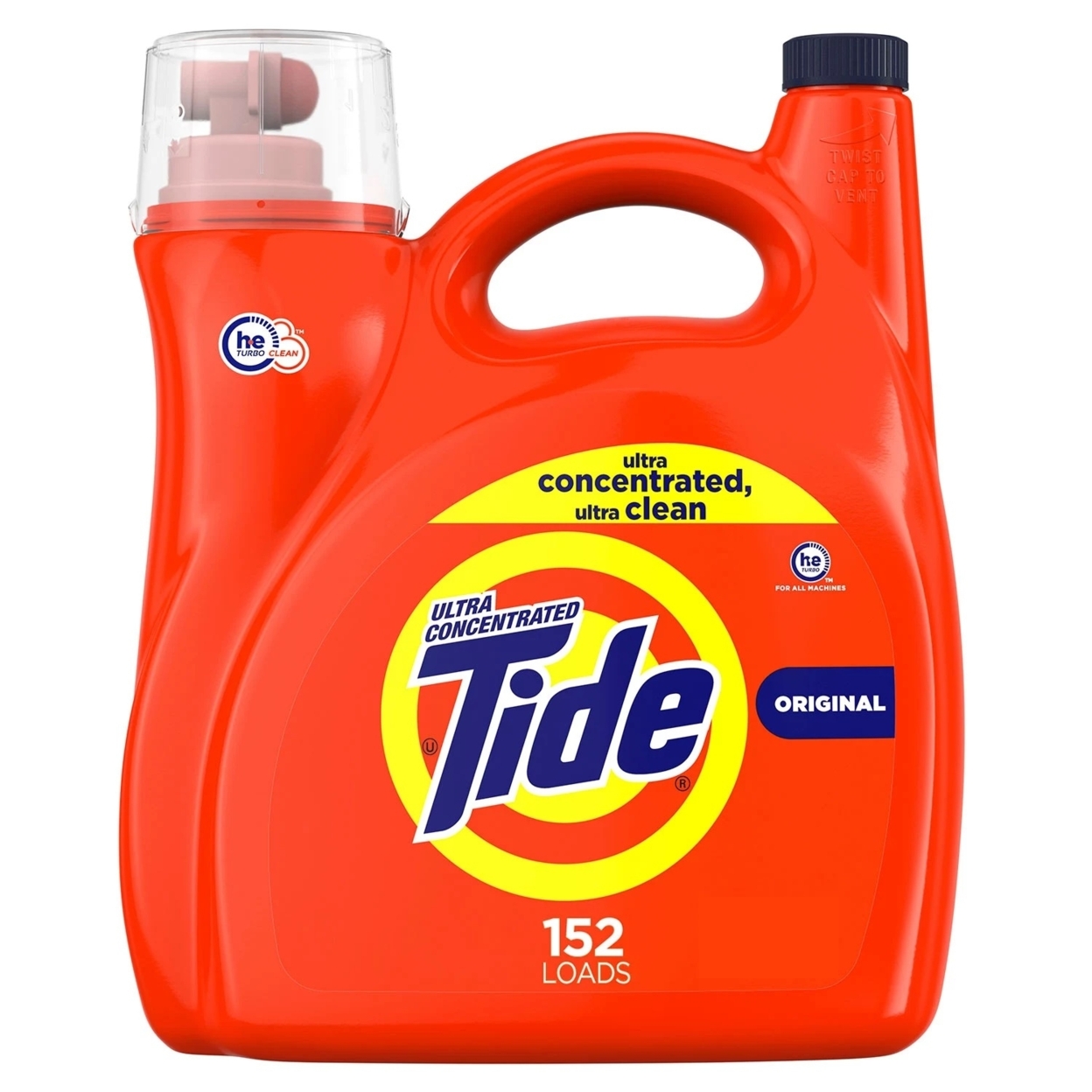 Tide Ultra Concentrated Liquid Laundry Detergent, Original (152 Load, 170 Fl Oz)