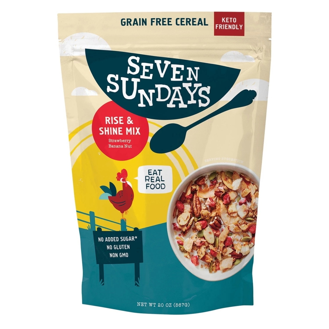 Seven Sundays Keto Rise And Shine Granola Cereal (20 Ounce)