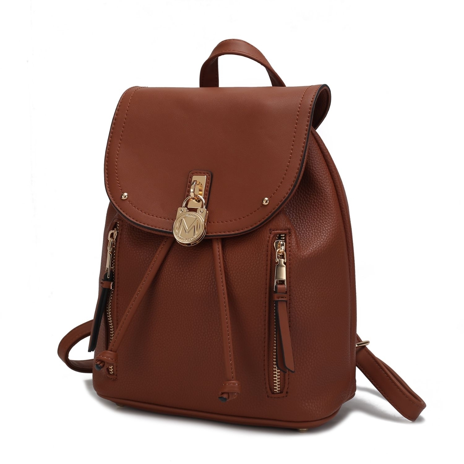 MKF Collection Xandria Vegan Leather Women's Backpack By Mia K - Brown