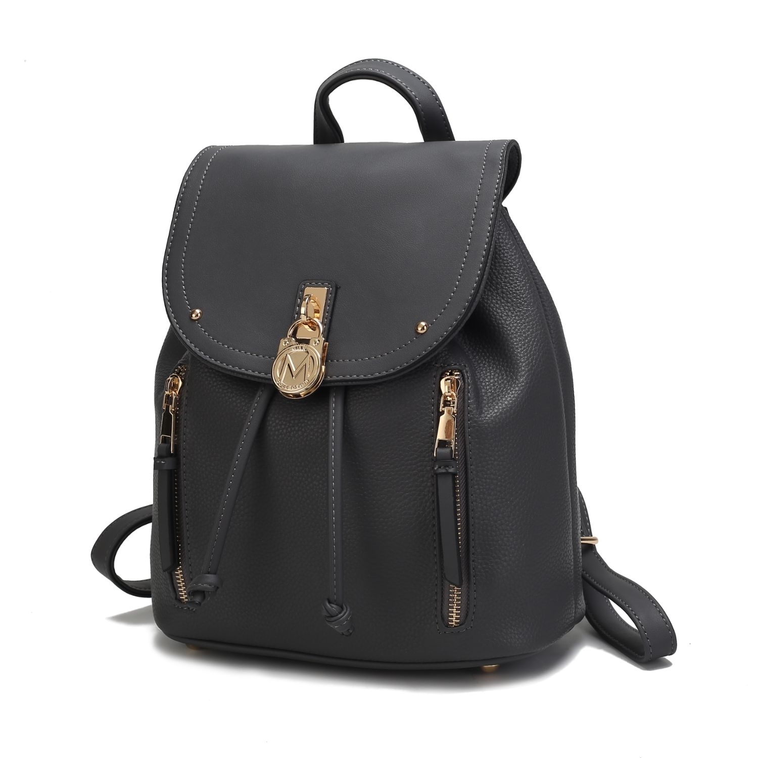 MKF Collection Xandria Vegan Leather Women's Backpack By Mia K - Charcoal