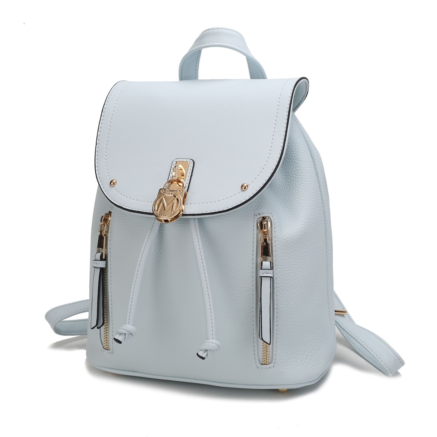 MKF Collection Xandria Vegan Leather Women's Backpack By Mia K - Light Blue
