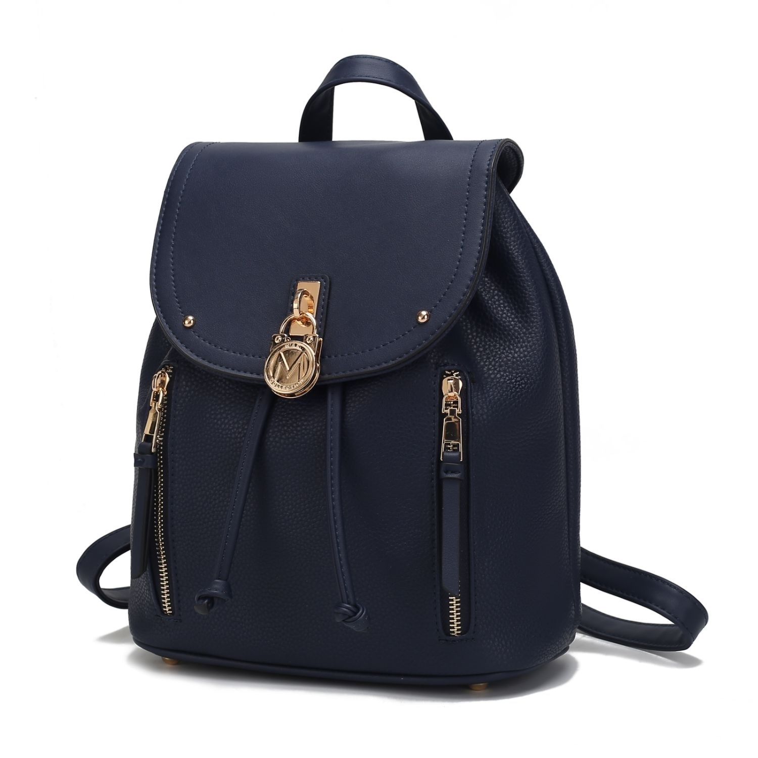MKF Collection Xandria Vegan Leather Women's Backpack By Mia K - Navy