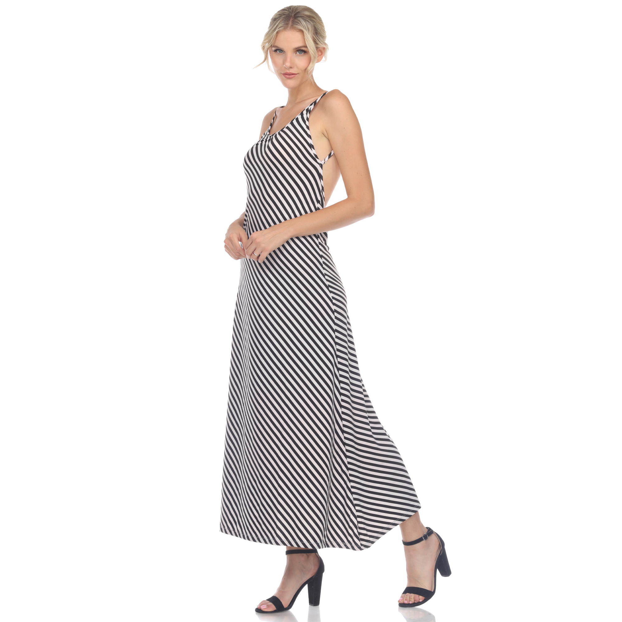 Women's Striped Maxi Dresses