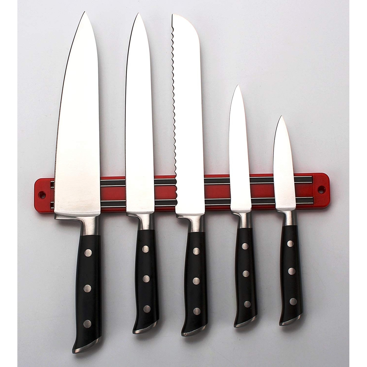 Magnetic Knife/Tool Rack - 5 Red