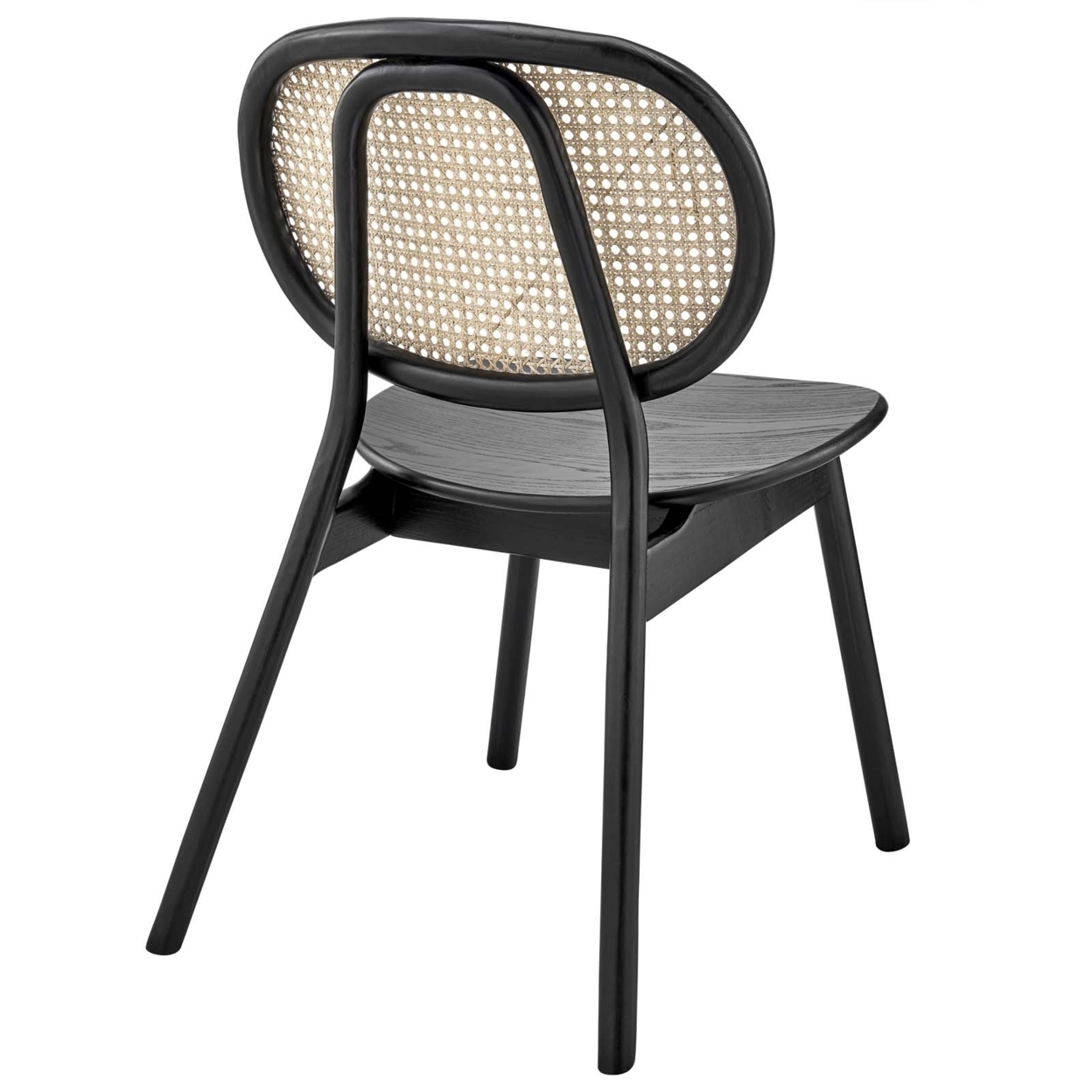 Malina Wood Dining Side Chair, Black