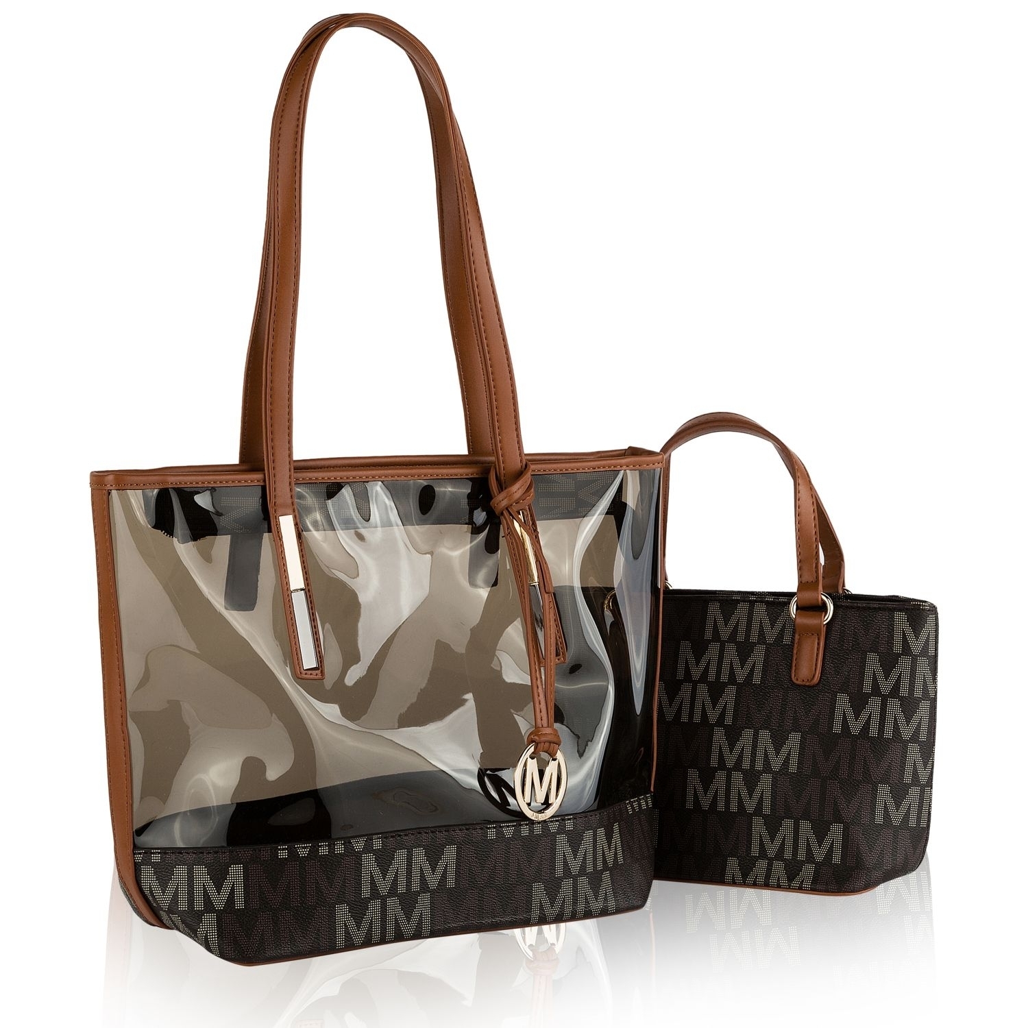 MKF Collection Tayla 2 PC Tote & Mini Bag By Mia K - Red