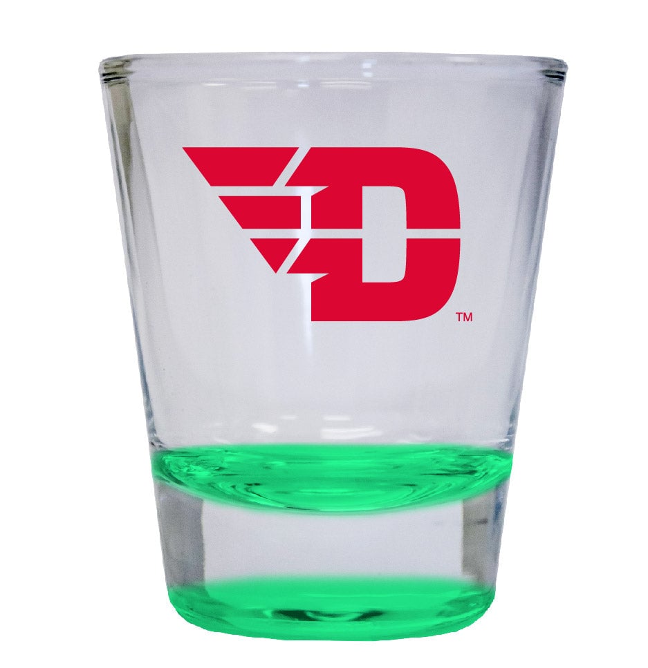 Dayton Flyers 2 Ounce Color Etched Shot Glasses