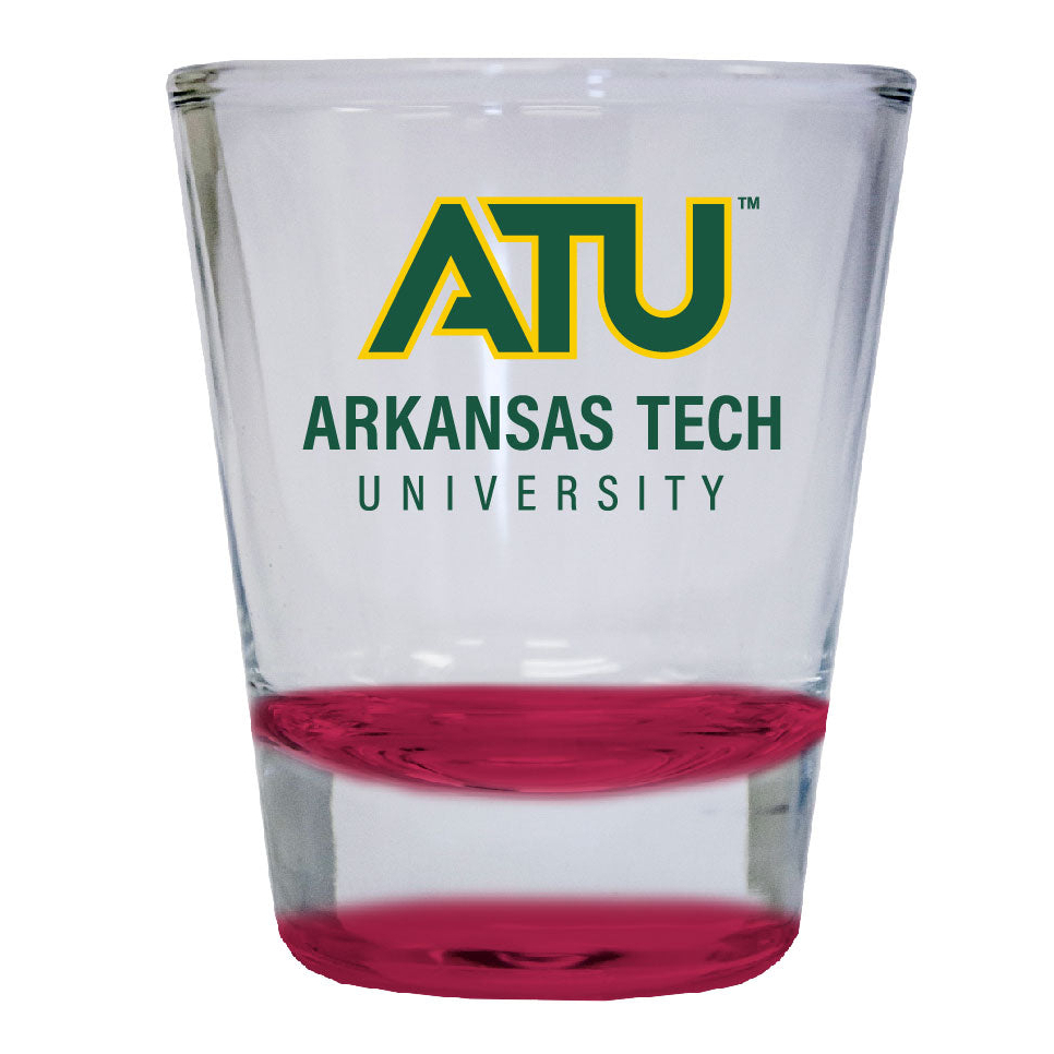 Arkansas Tech University 2 Ounce Color Etched Shot Glasses - Red, 1