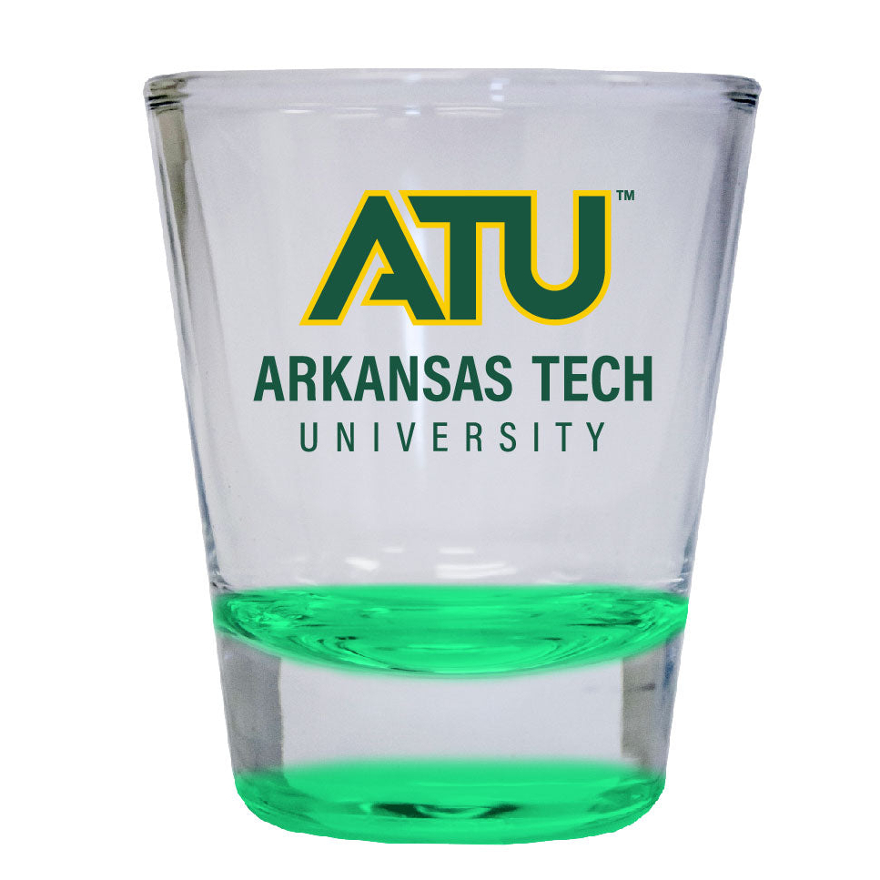 Arkansas Tech University 2 Ounce Color Etched Shot Glasses - Red, 1
