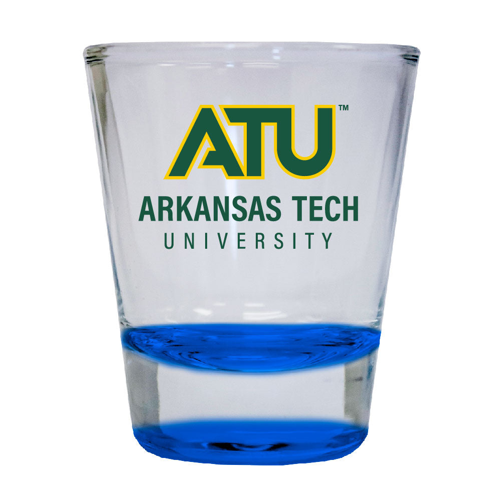 Arkansas Tech University 2 Ounce Color Etched Shot Glasses - Blue, 1