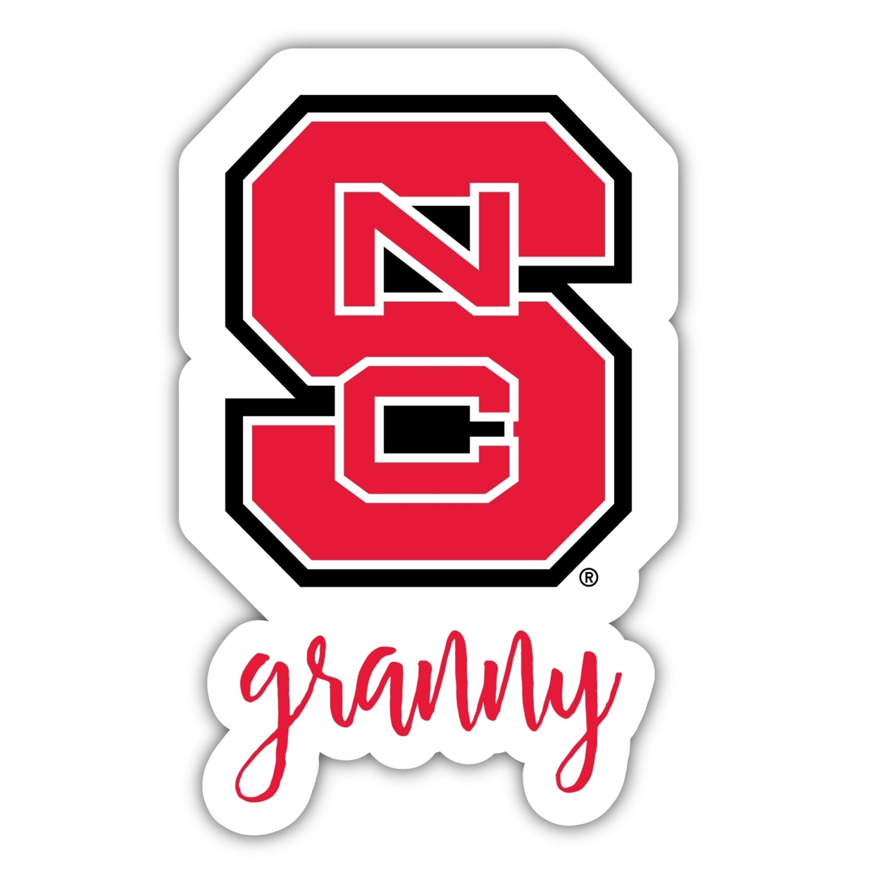 NC State Wolfpack Proud Grandma Or Granny 4-Inch Die Cut Decal - Granny