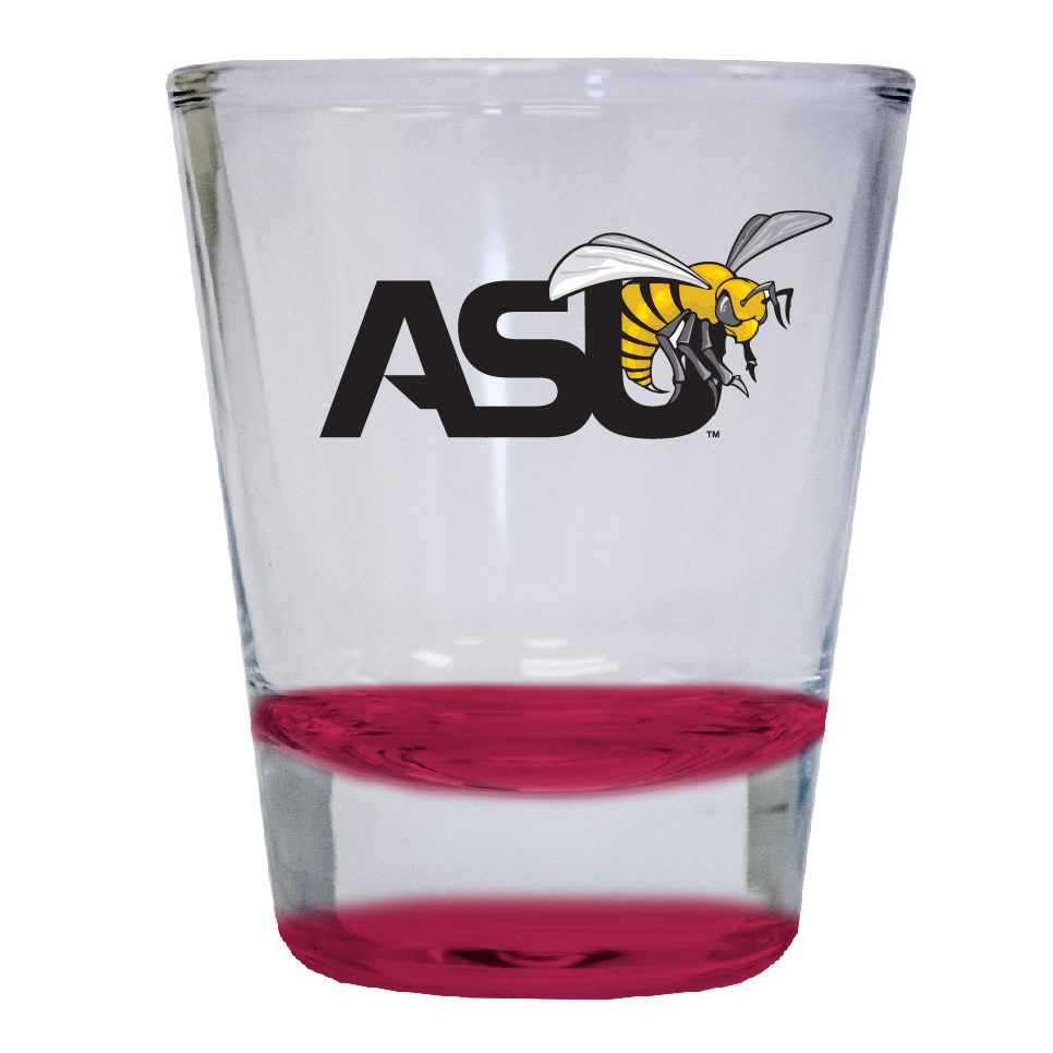 Alabama State University 2 Ounce Color Etched Shot Glasses - Red, 1