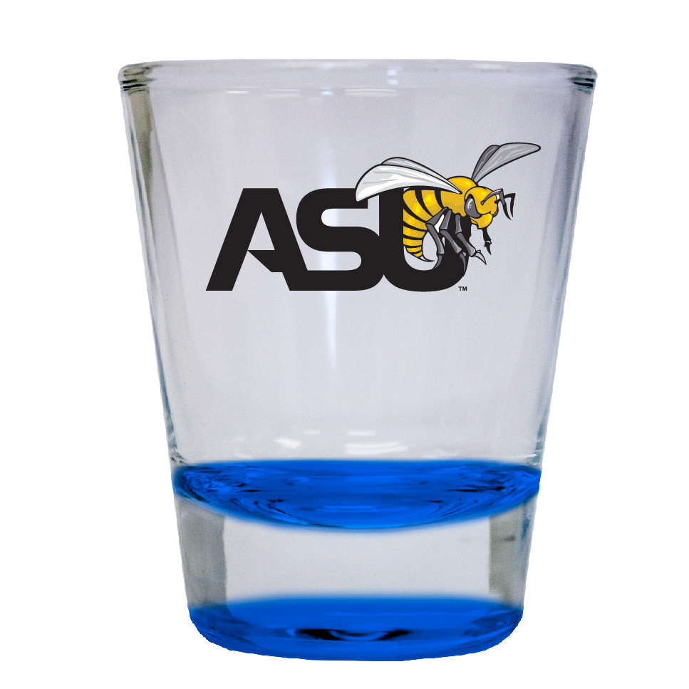 Alabama State University 2 Ounce Color Etched Shot Glasses - Blue, 1