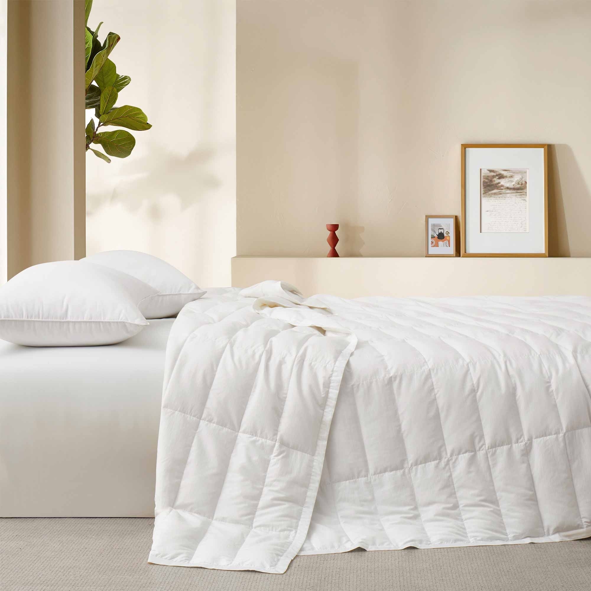 TENCELâ¢ Lyocell Lightweight Cooling Down Blanket-Luxurious Comfort Summer Blanket - White, King