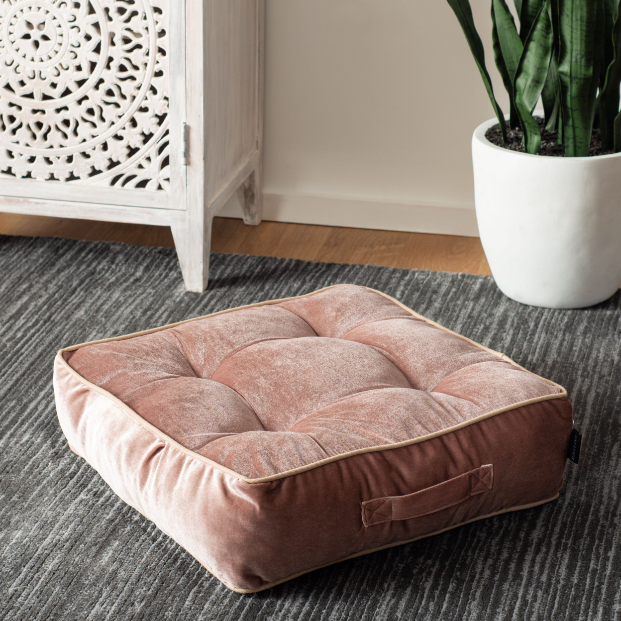 SAFAVIEH Primrose Floor Pillow Pink