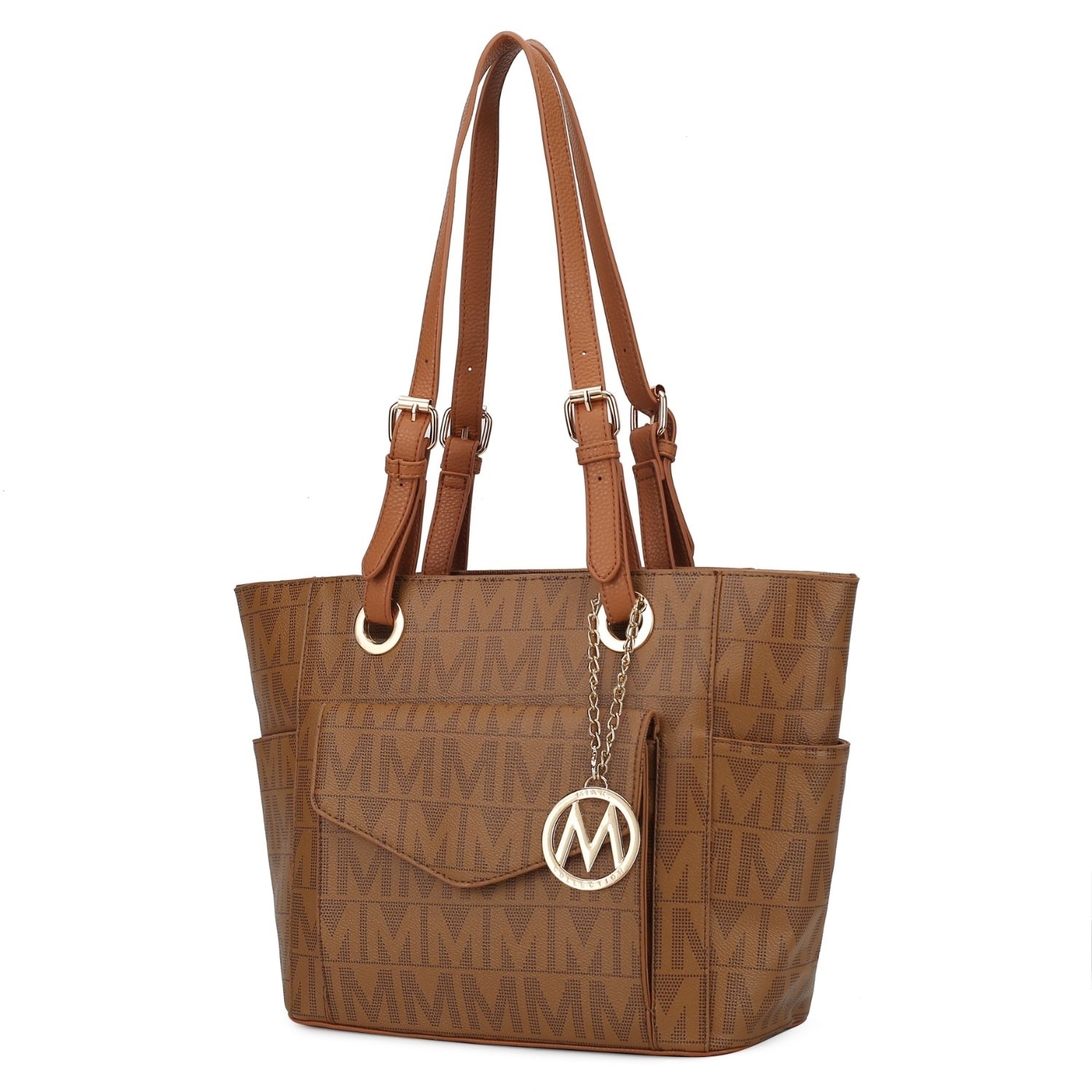 MKF Collection Griselda M Signature Tote Handbag By Mia K. - Tan