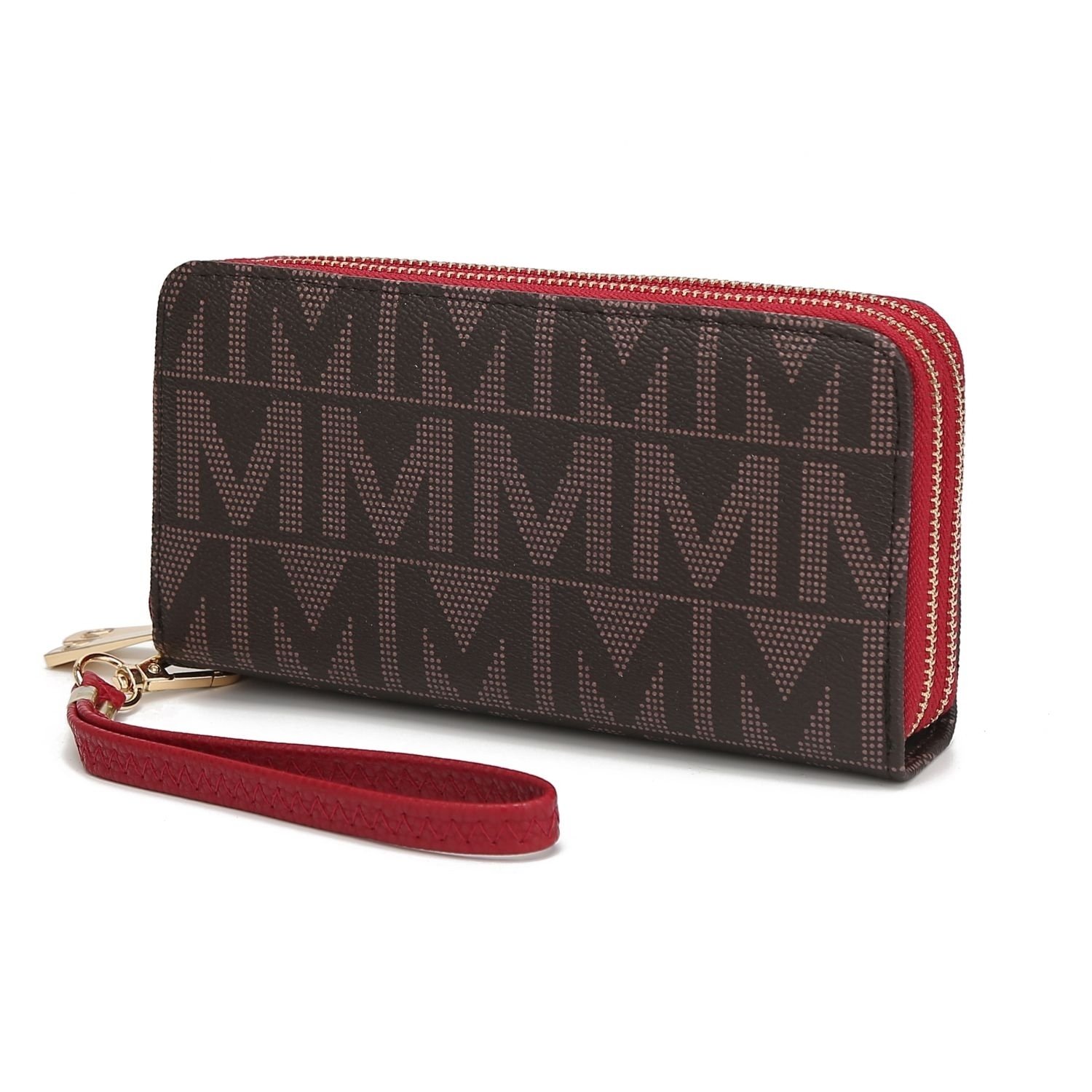 MKF Collection Danielle Milan M Signature Wallet Wristlet By Mia K. Handbag - Red