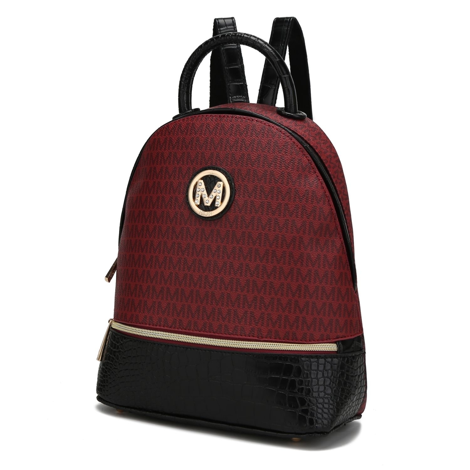 MKF Collection Denice Signature Backpack By Mia K. - Burgundy