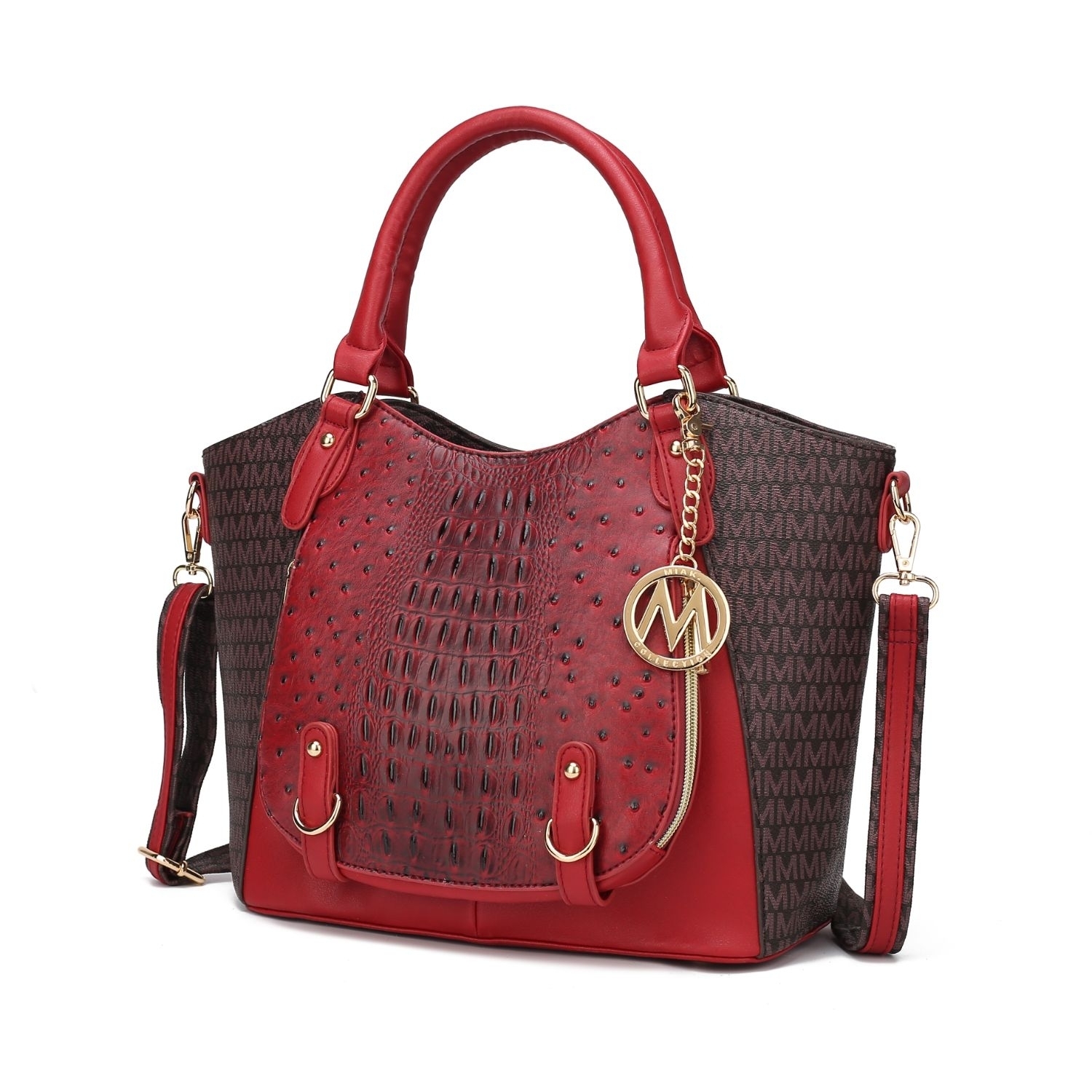 MKF Collection Jacqueline Signature Satchel Handbag By Mia K. - Red