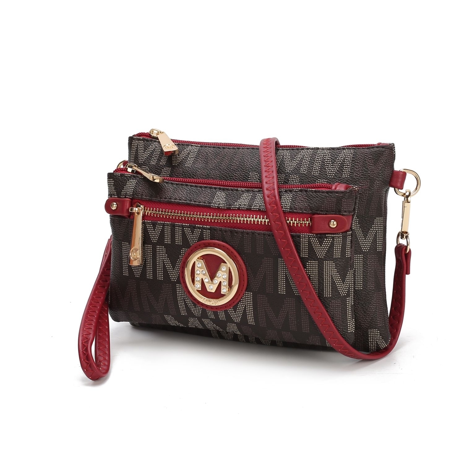 MKF Collection Camren M Signature Crossbody Handbag By Mia K. - Red