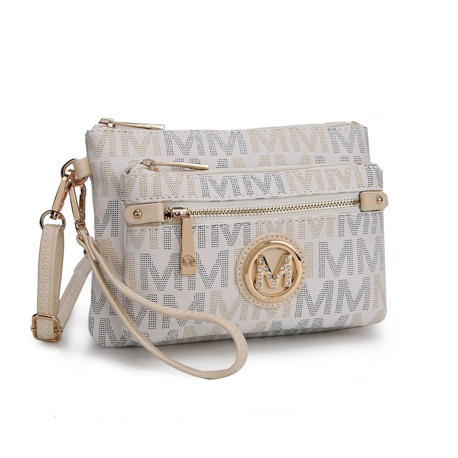 MKF Collection Camren M Signature Crossbody Handbag By Mia K. - White