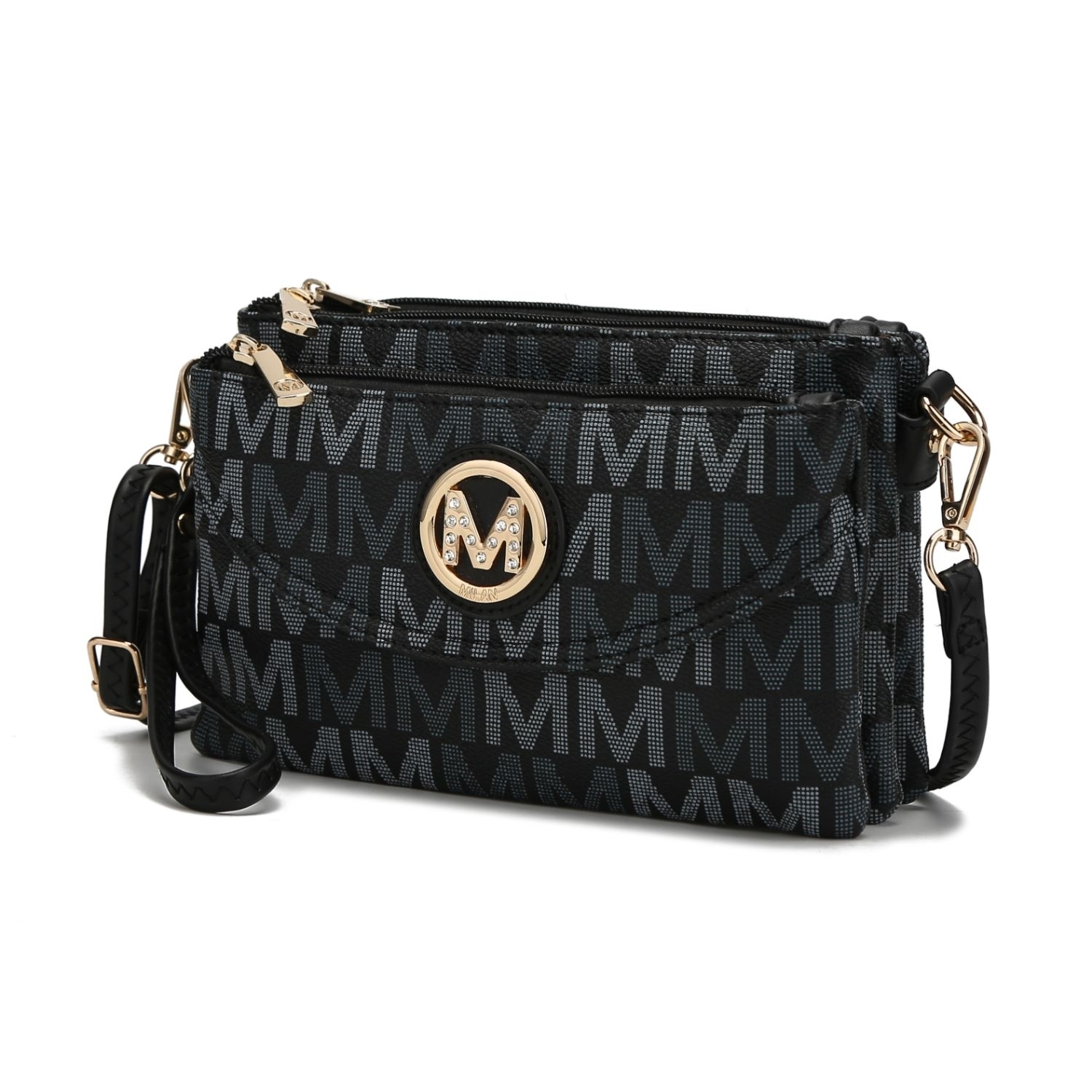 MKF Collection Ishani M Signature Cross-body Handbag By Mia K. - Black