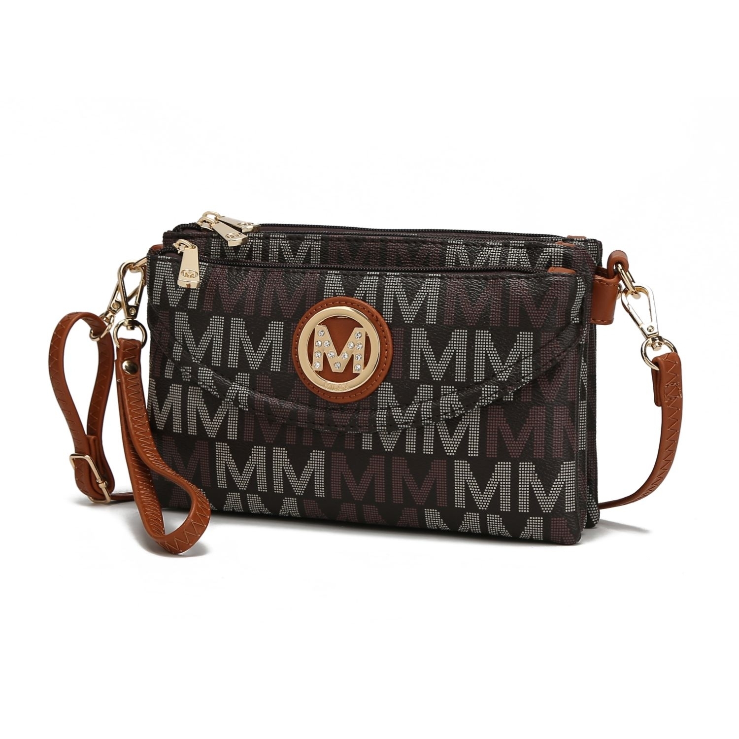 MKF Collection Ishani M Signature Cross-body Handbag By Mia K. - Brown