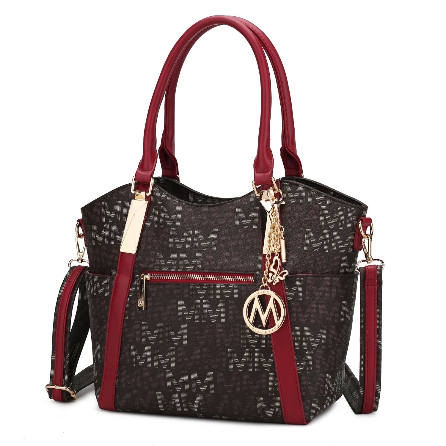 MKF Collection Jeneece Signature Tote Handbag By Mia K - Red