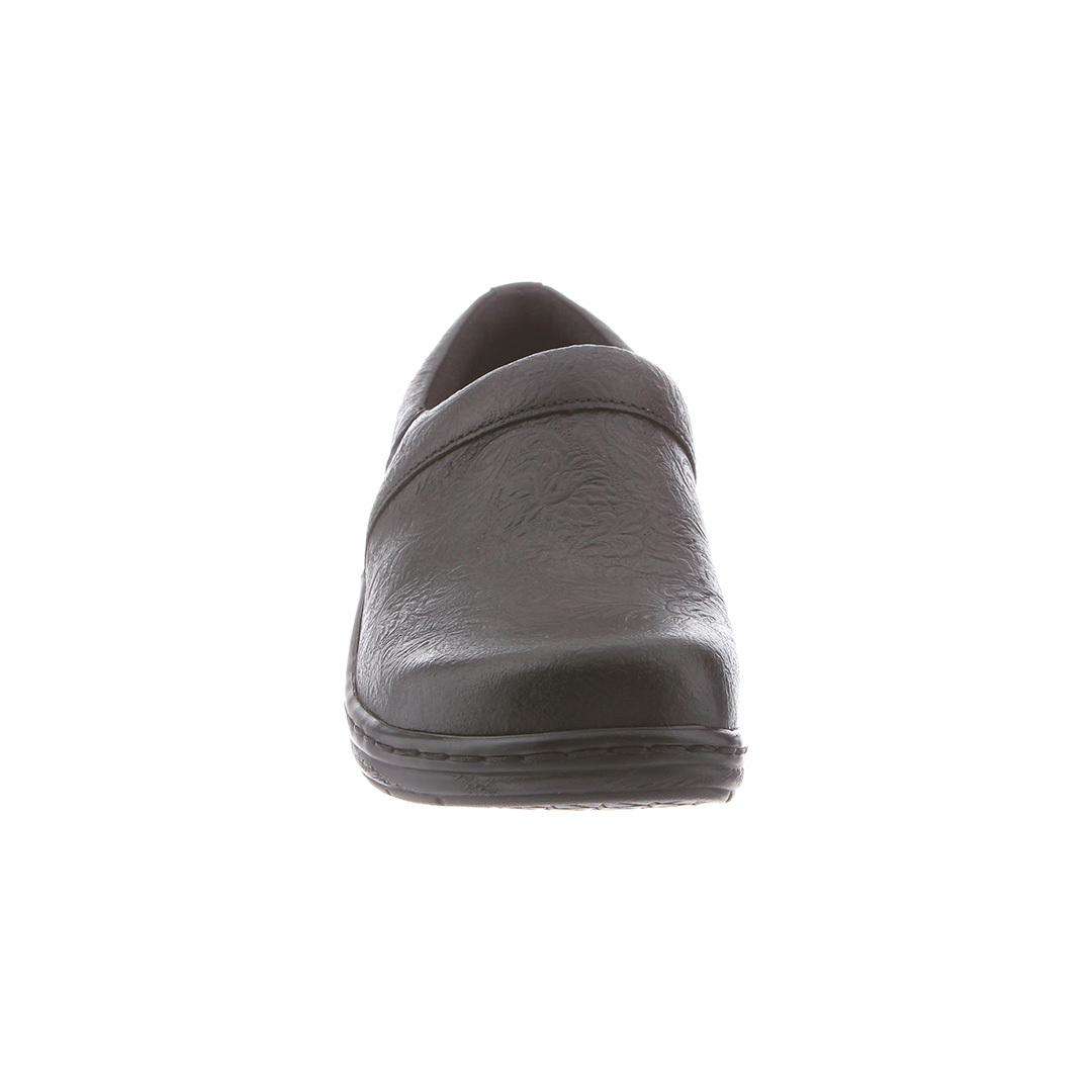 KLOGS Footwear Women's Mission Black Tooled Leather Clog - 3087-0066 BLACK TOOLED - BLACK TOOLED, 9-M