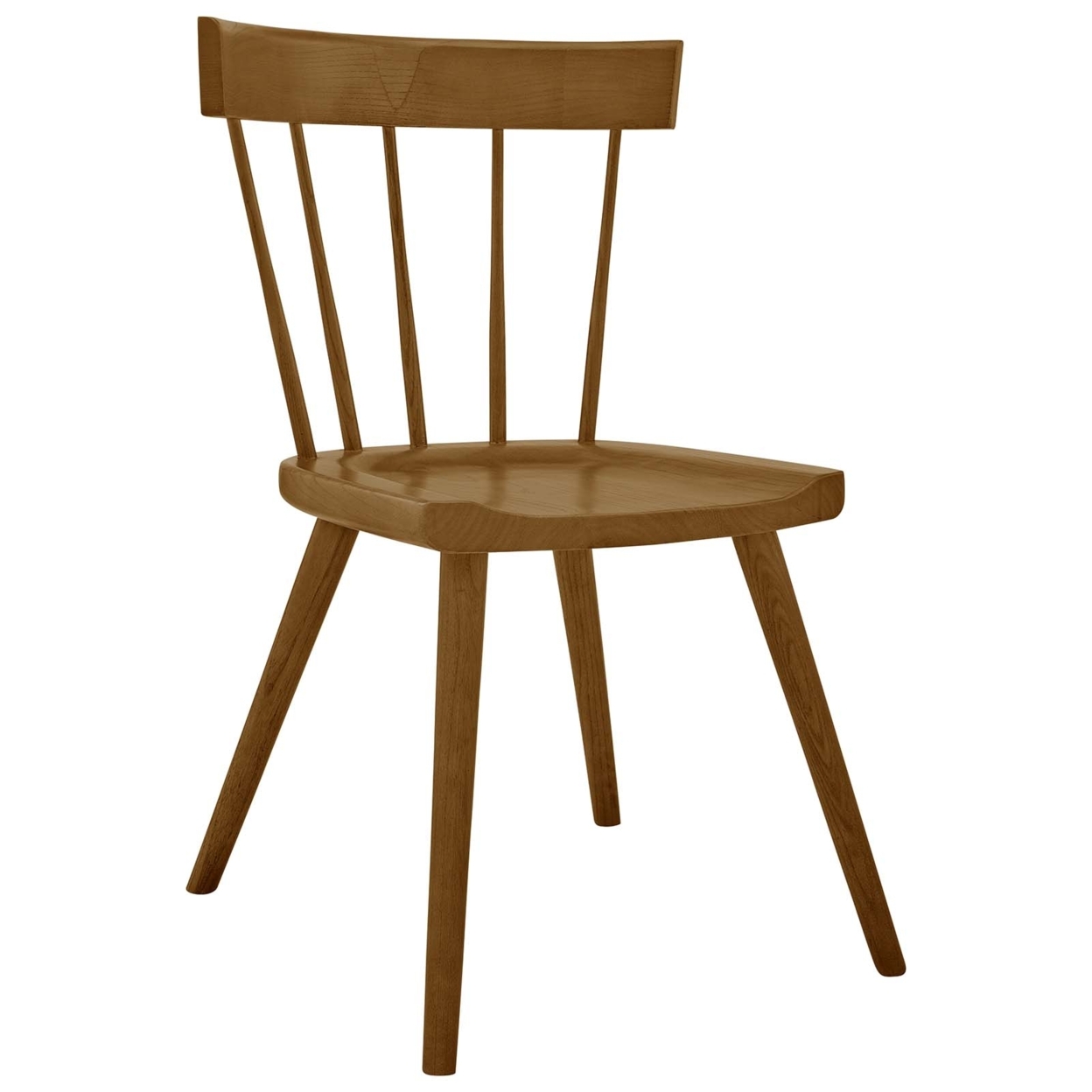 Sutter Wood Dining Side Chair, Walnut