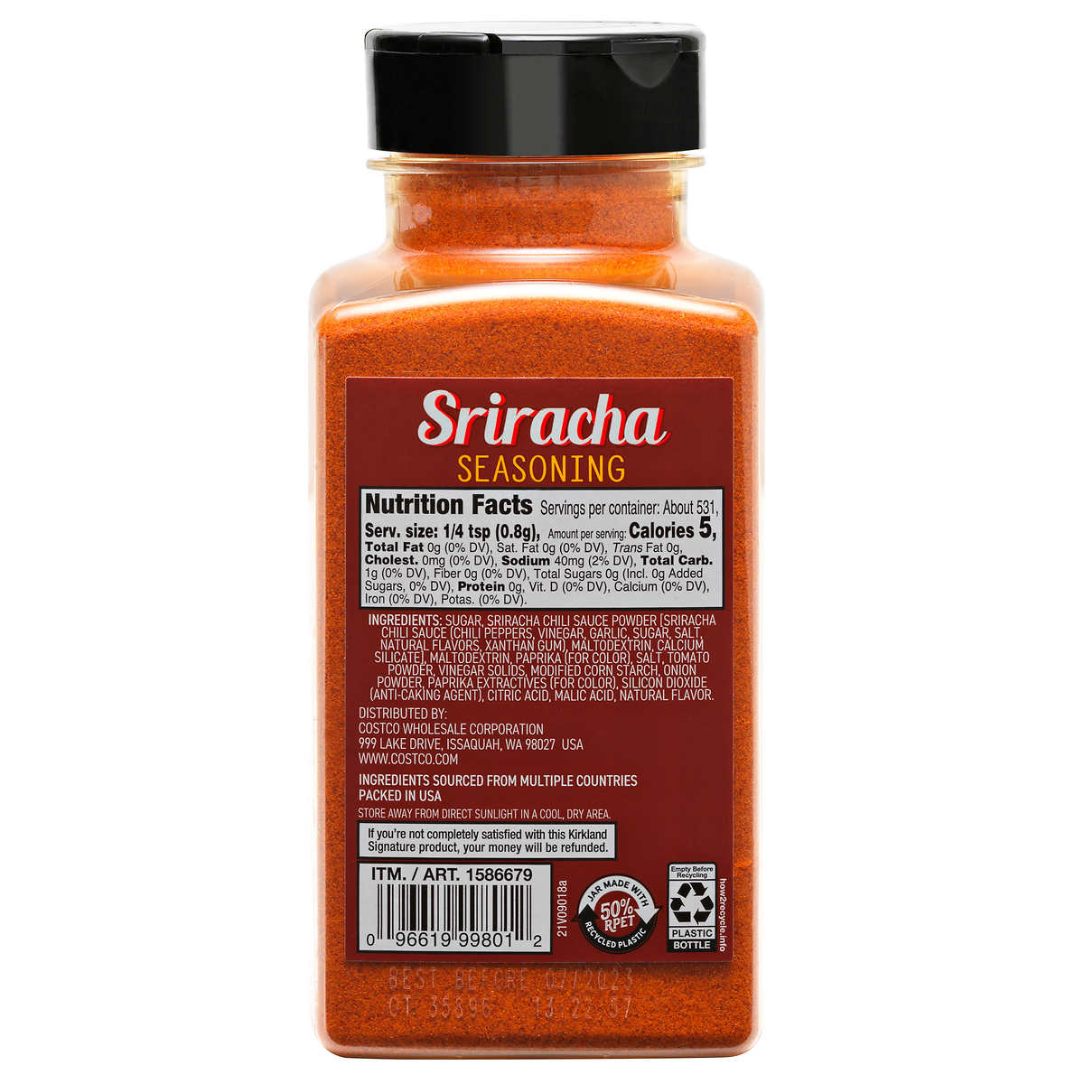 Kirkland Signature Sriracha Seasoning, 15 Ounce