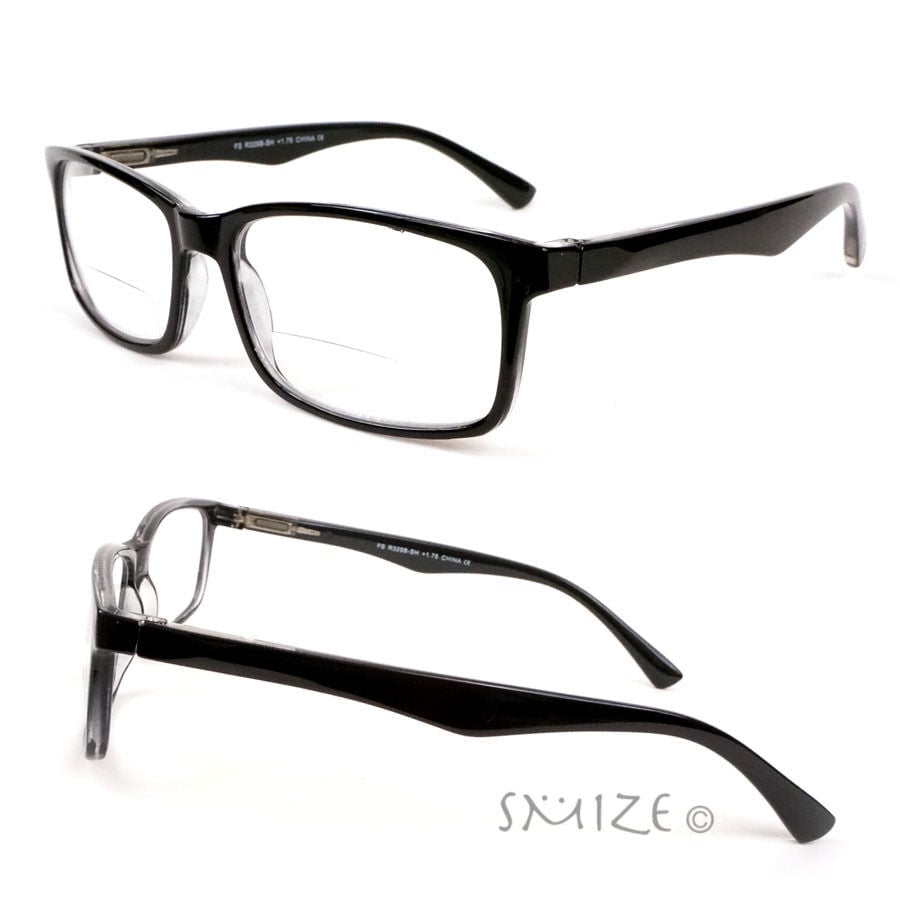 Bifocal Readers Classic Rectangle Frame Reading Glasses - Tortoise, +1.25