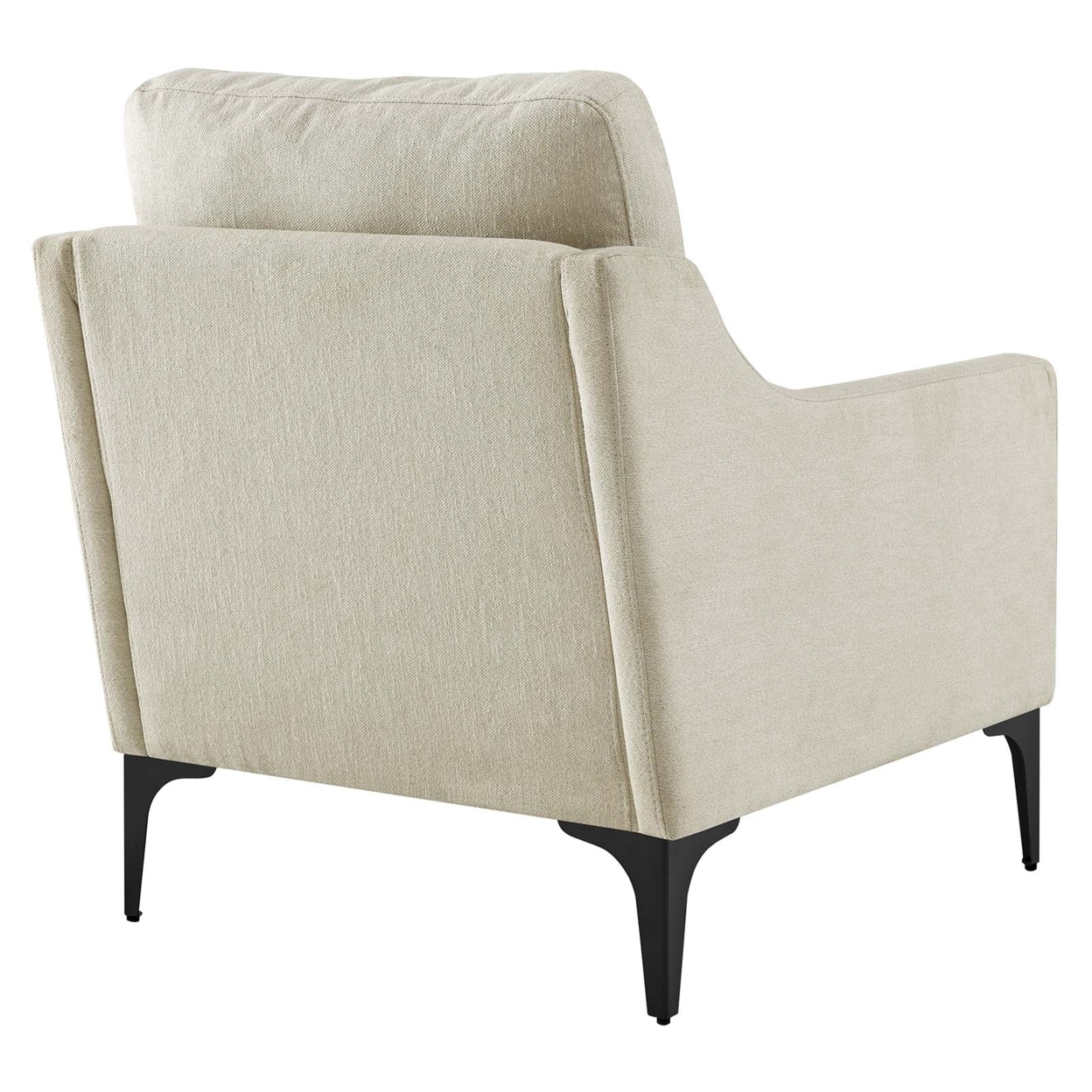 Corland Upholstered Fabric Armchair, Beige