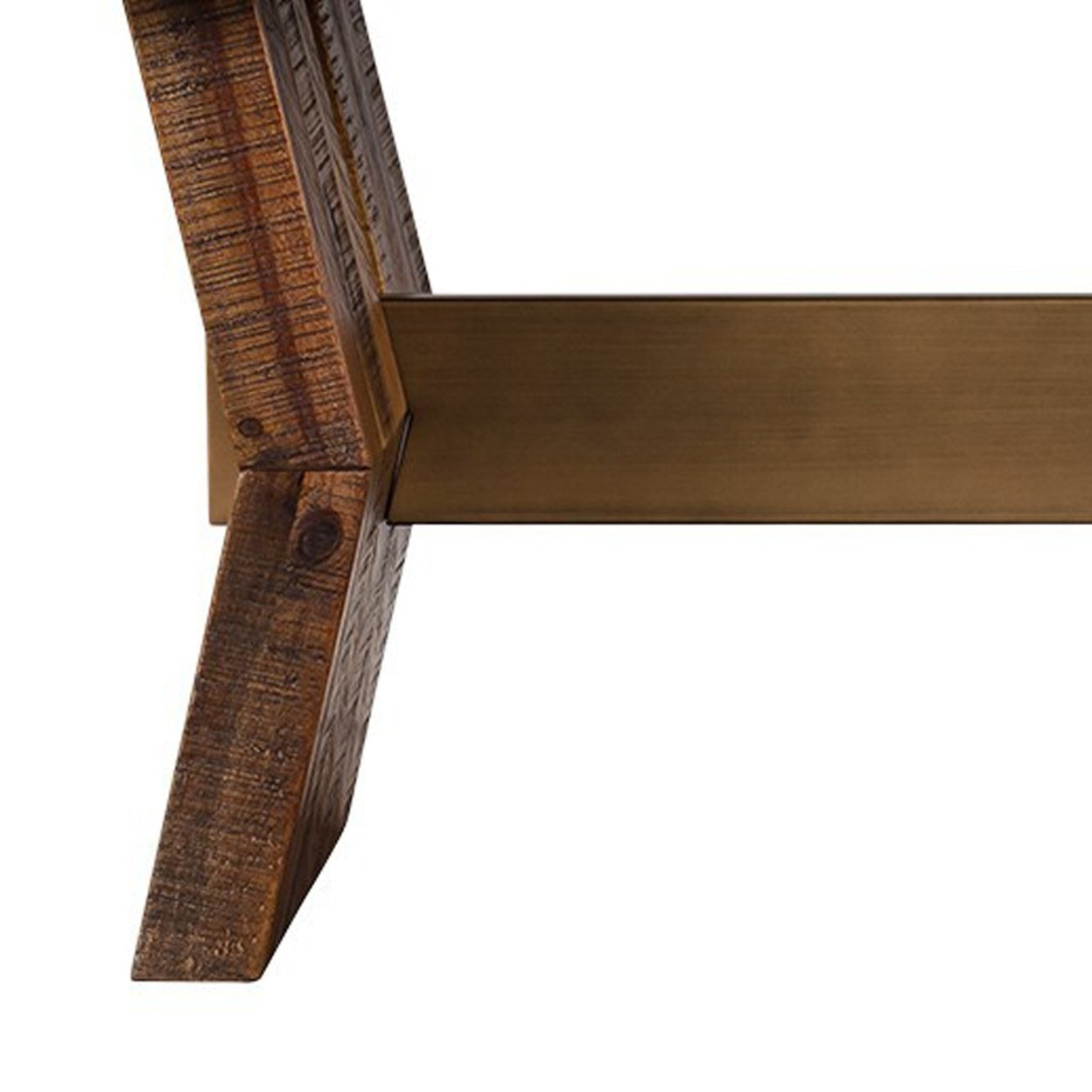 Miri 50 Inch Rustic Wood Rectangular Coffee Table, Concrete Tabletop, Brown-Saltoro Sherpi