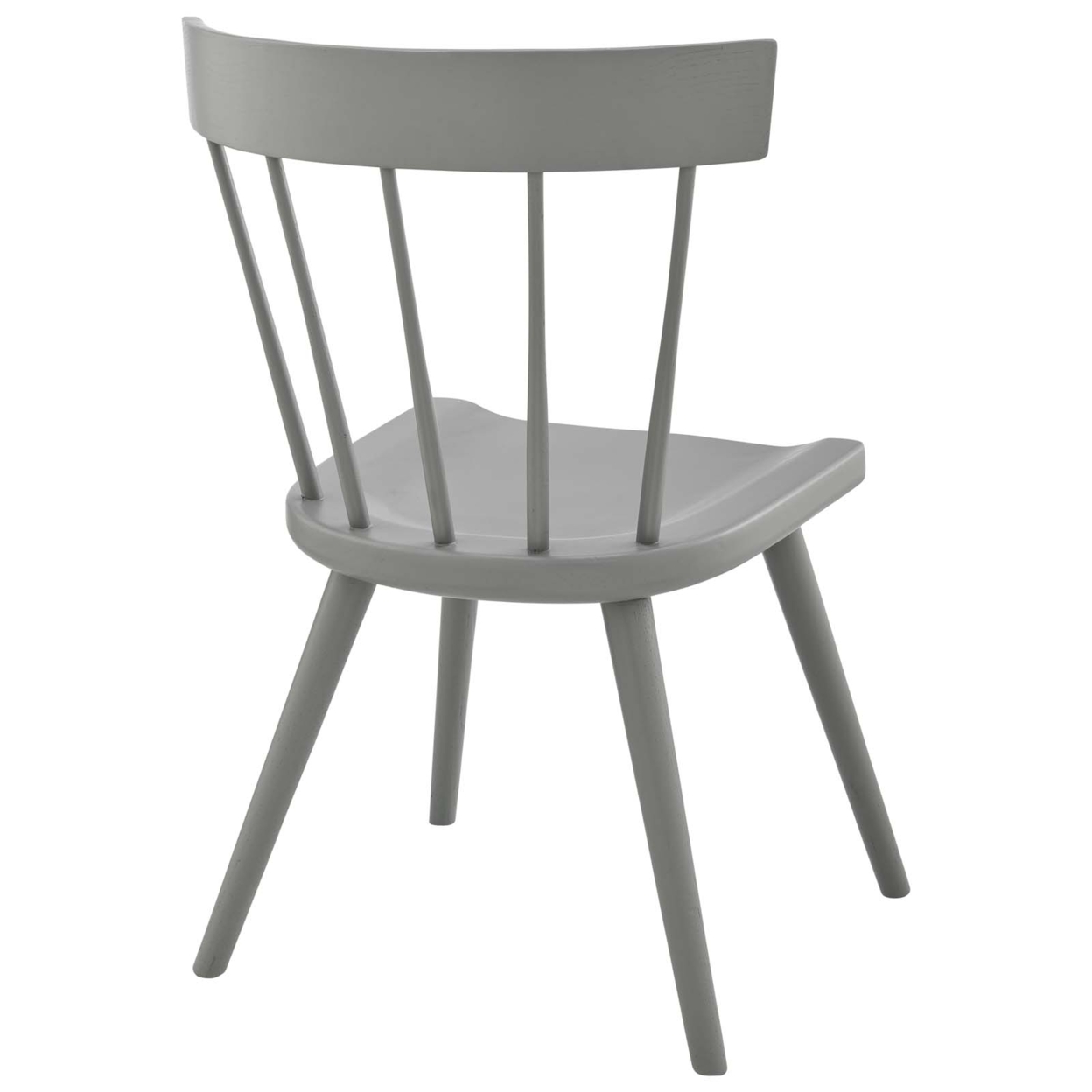 Sutter Wood Dining Side Chair, Light Gray