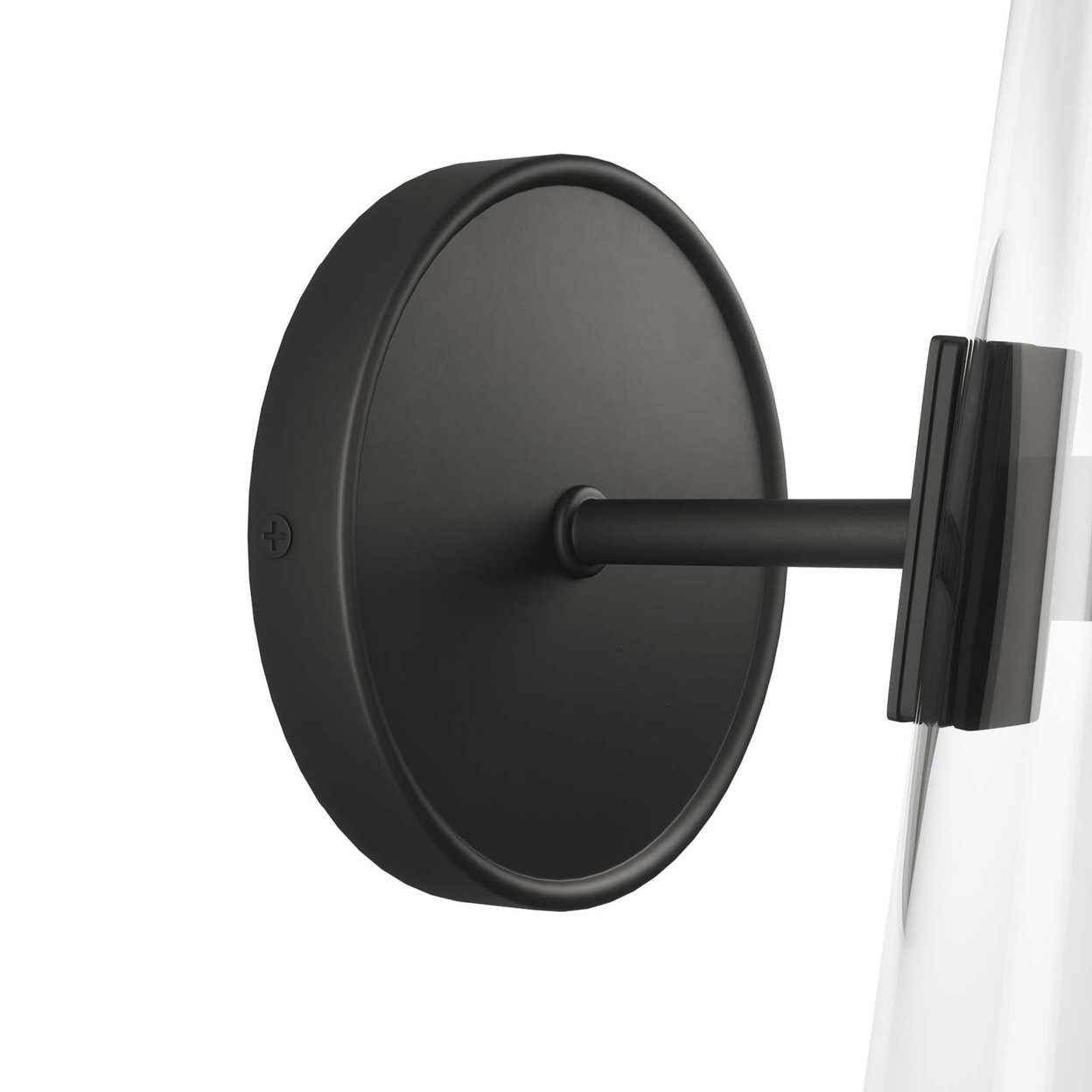 Beacon 1-Light Wall Sconce, Clear Black