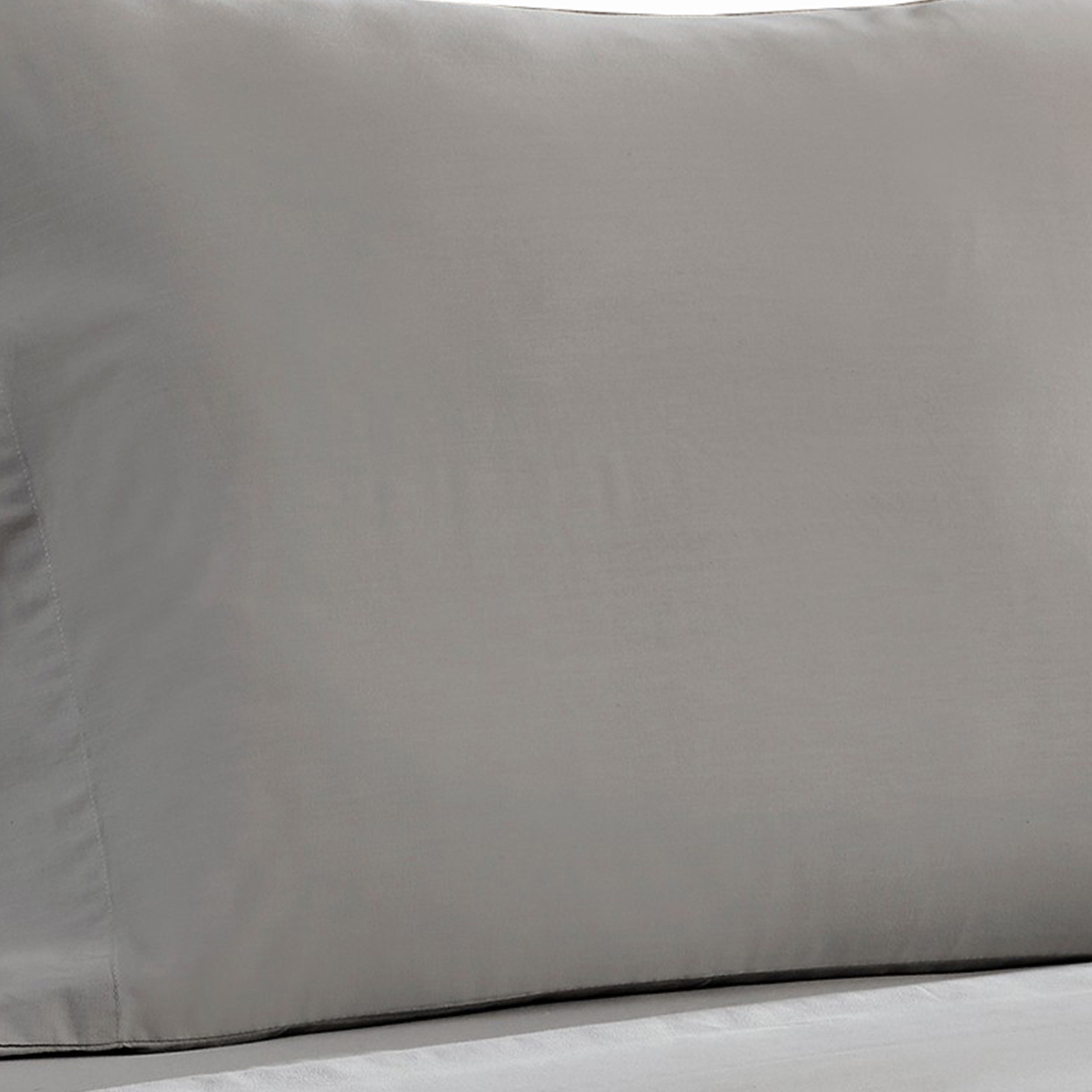 Ivy 4 Piece King Size Cotton Ultra Soft Bed Sheet Set, Prewashed, Dark Gray- Saltoro Sherpi