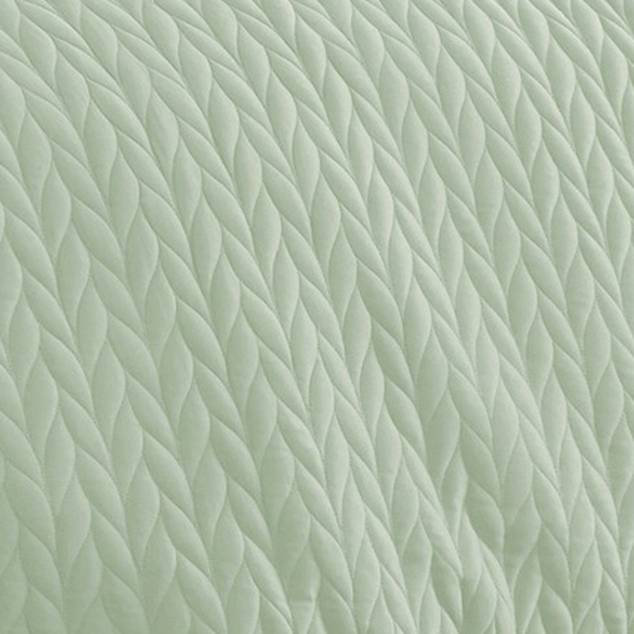 Eva 3 Piece King Microfiber Reversible Coverlet Set Quilted Gray Jade Green- Saltoro Sherpi