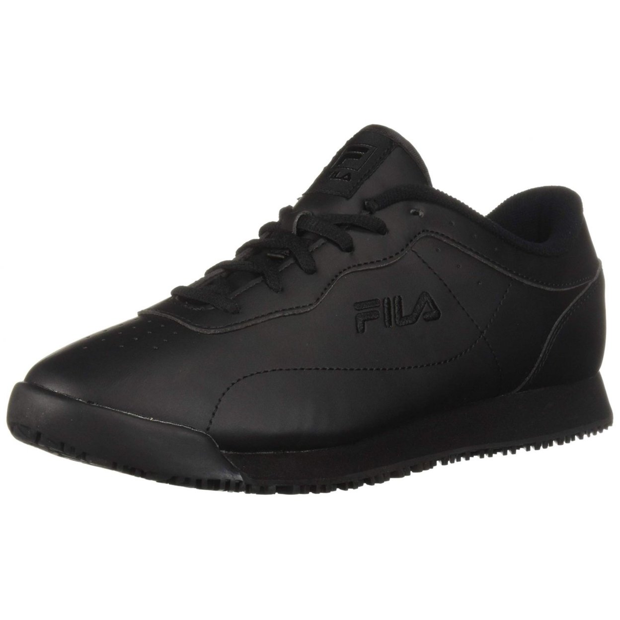 Fila Memory Viable Sr Wide Womens Shoes Size 10, Color: Black 0 BLK/BLK/BLK - Black, 15.0