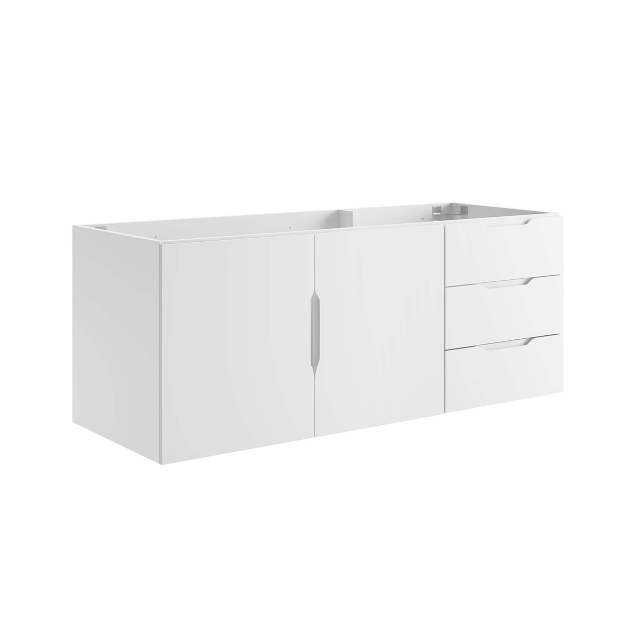 Vitality 48 Bathroom Vanity Cabinet (Sink Basin Not Included), White
