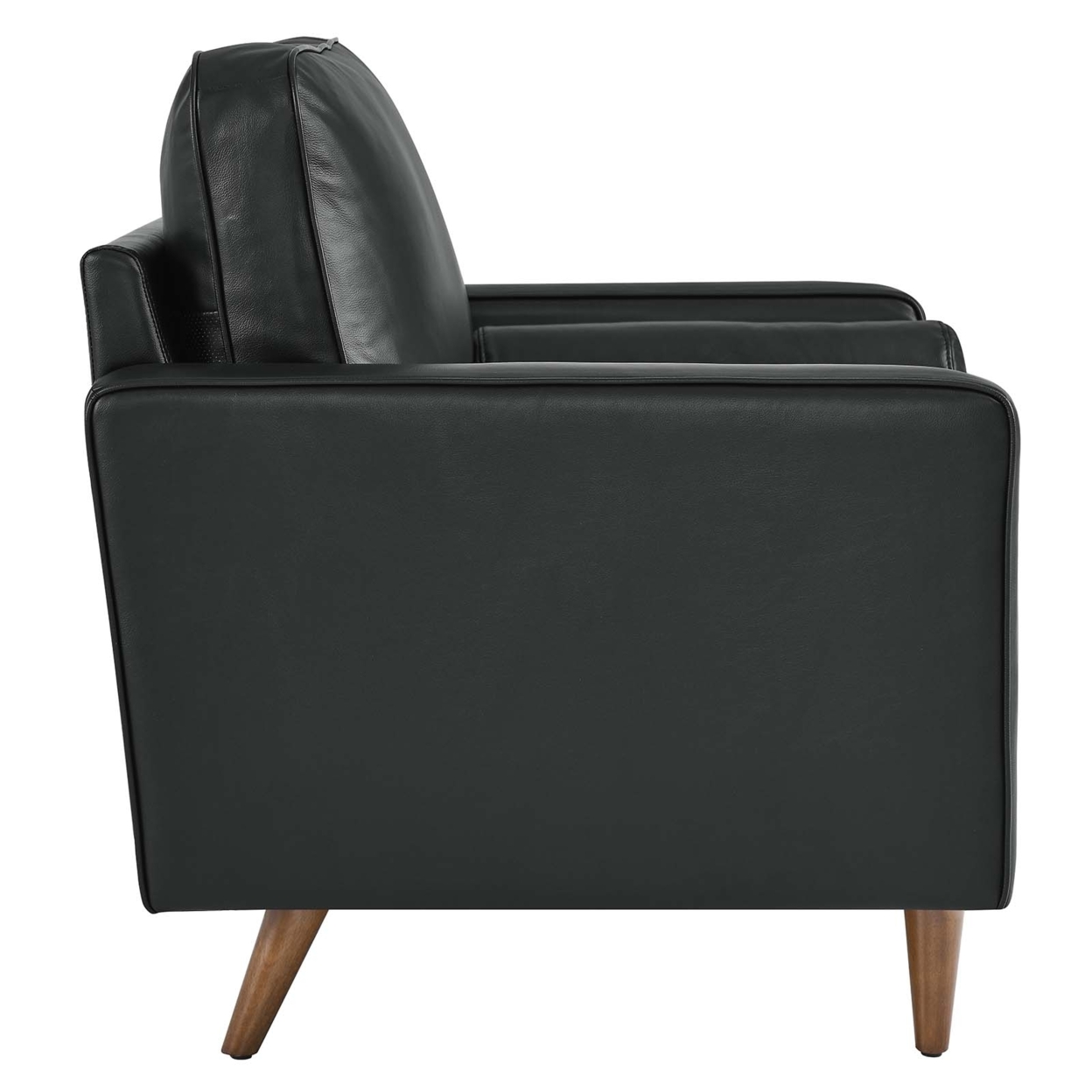 Valour Leather Armchair, Black