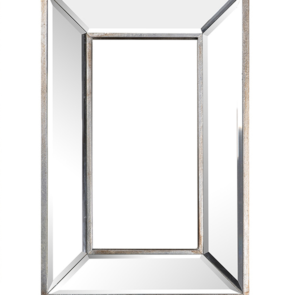 18, 14, 11 Inch Modern Accent Wall Mirror, Set Of 3 Varied Shapes, Silver- Saltoro Sherpi