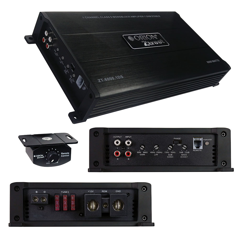 Orion Zt 1-Channel Mono Block Class D Car Amp Amplifier 8000w Max
