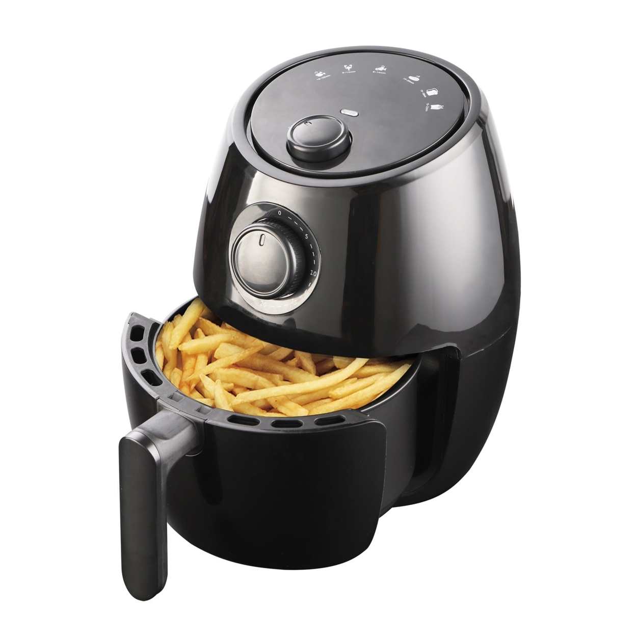 National 2.1 Qt Mechanical Air Fryer With 6 Preset Cooking Functions (NA-3001AF) - Black