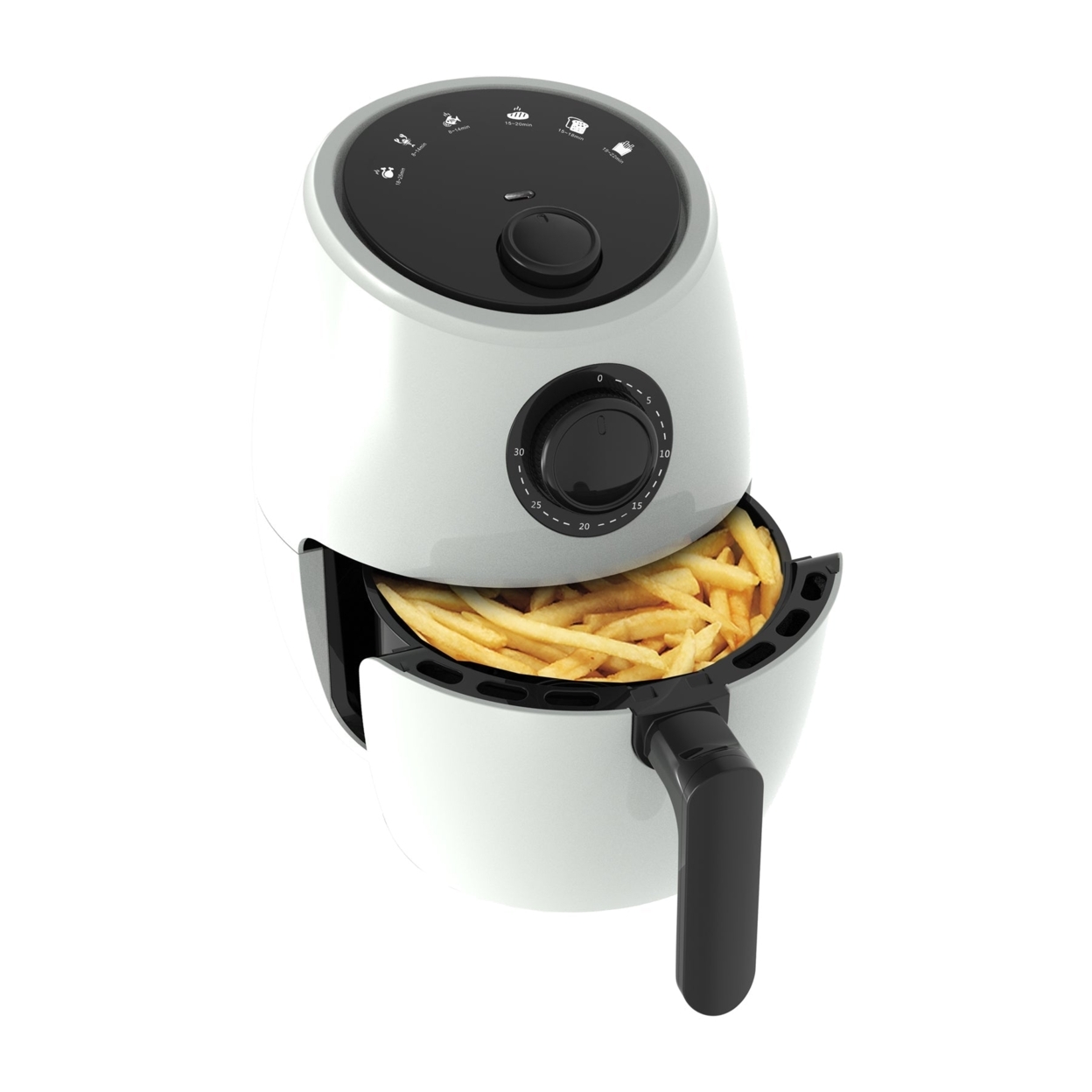National 2.1 Qt Mechanical Air Fryer With 6 Preset Cooking Functions (NA-3001AF) - White