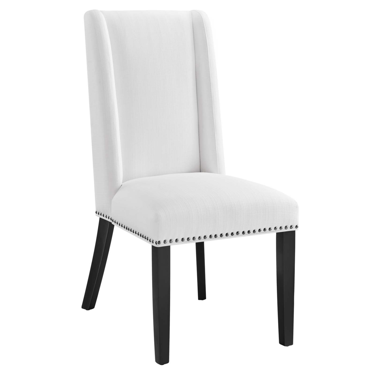 Baron Fabric Dining Chair, White