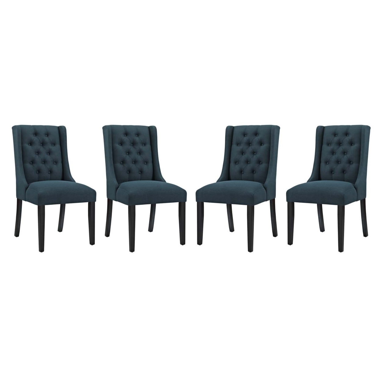 Baronet Dining Chair Fabric Set Of 4, Azure