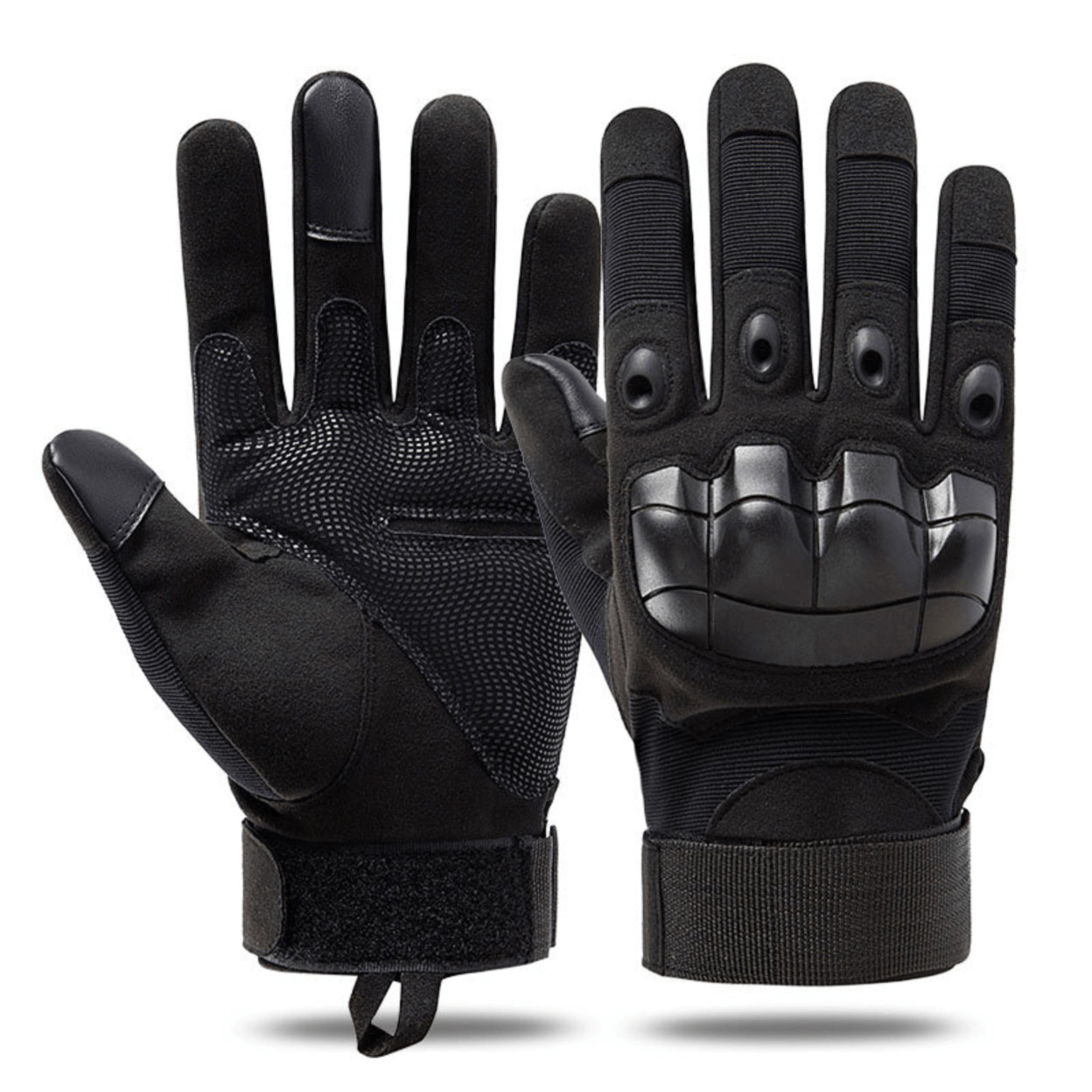 Tactical Military Airsoft Gloves For Outdoor Sports, Paintball, And Motorcycling With Touchscreen Fingertip Capability - Black, Medium