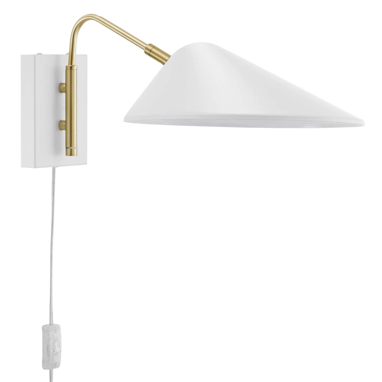 Journey 7 Swing Arm Wall Sconce, White