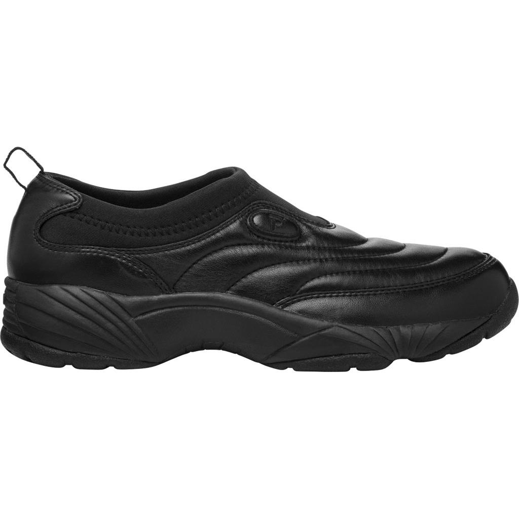 Propet Men's Wash N Wear Slip-On Shoe Black Leather - M3850SBL SR Black Leather - SR Black Leather, 9.5